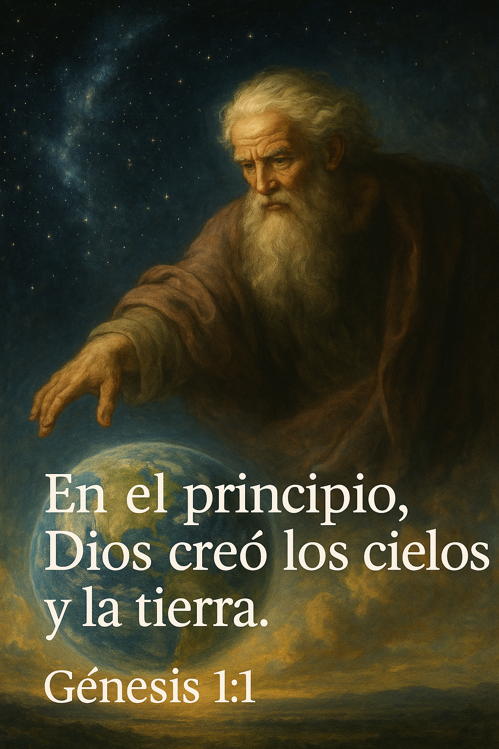 Imagen generada por IA del versículo